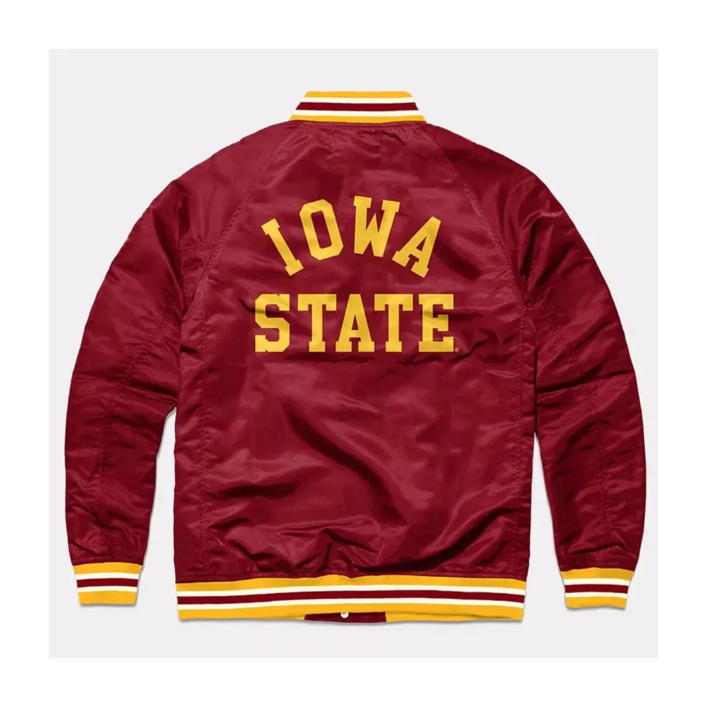 Lowa State University Vintage Cardinal Letterman Jacket
