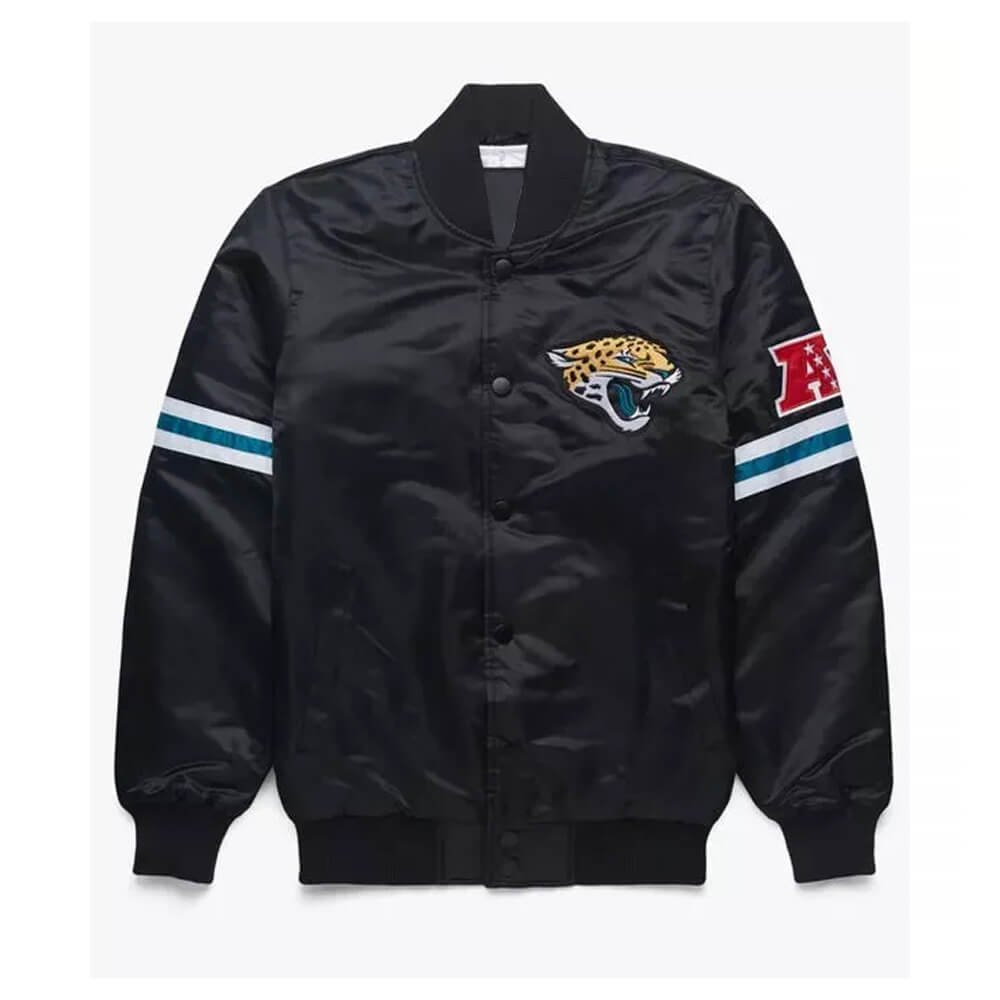 Men’s Starter Jaguars Black Snap Jacket