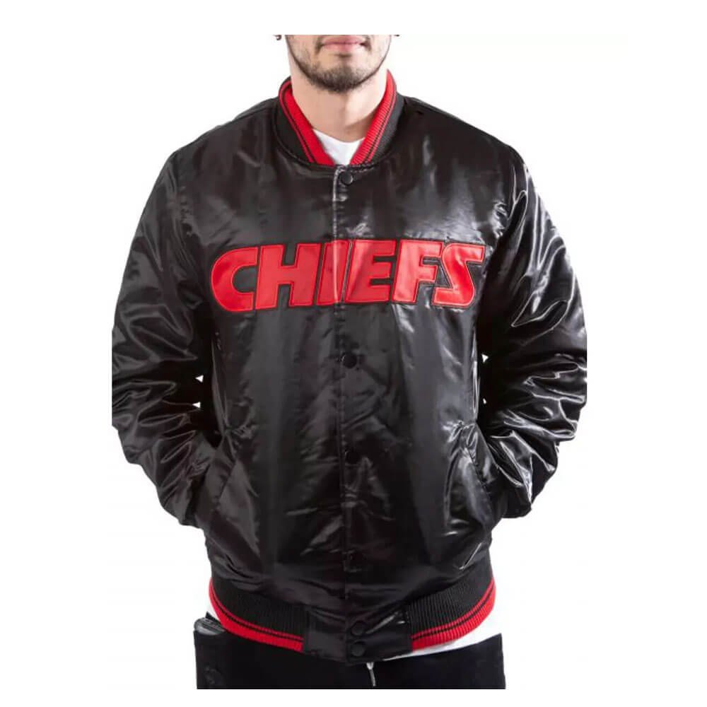 Starter Kansas City Chiefs Satin Bomber Jacket