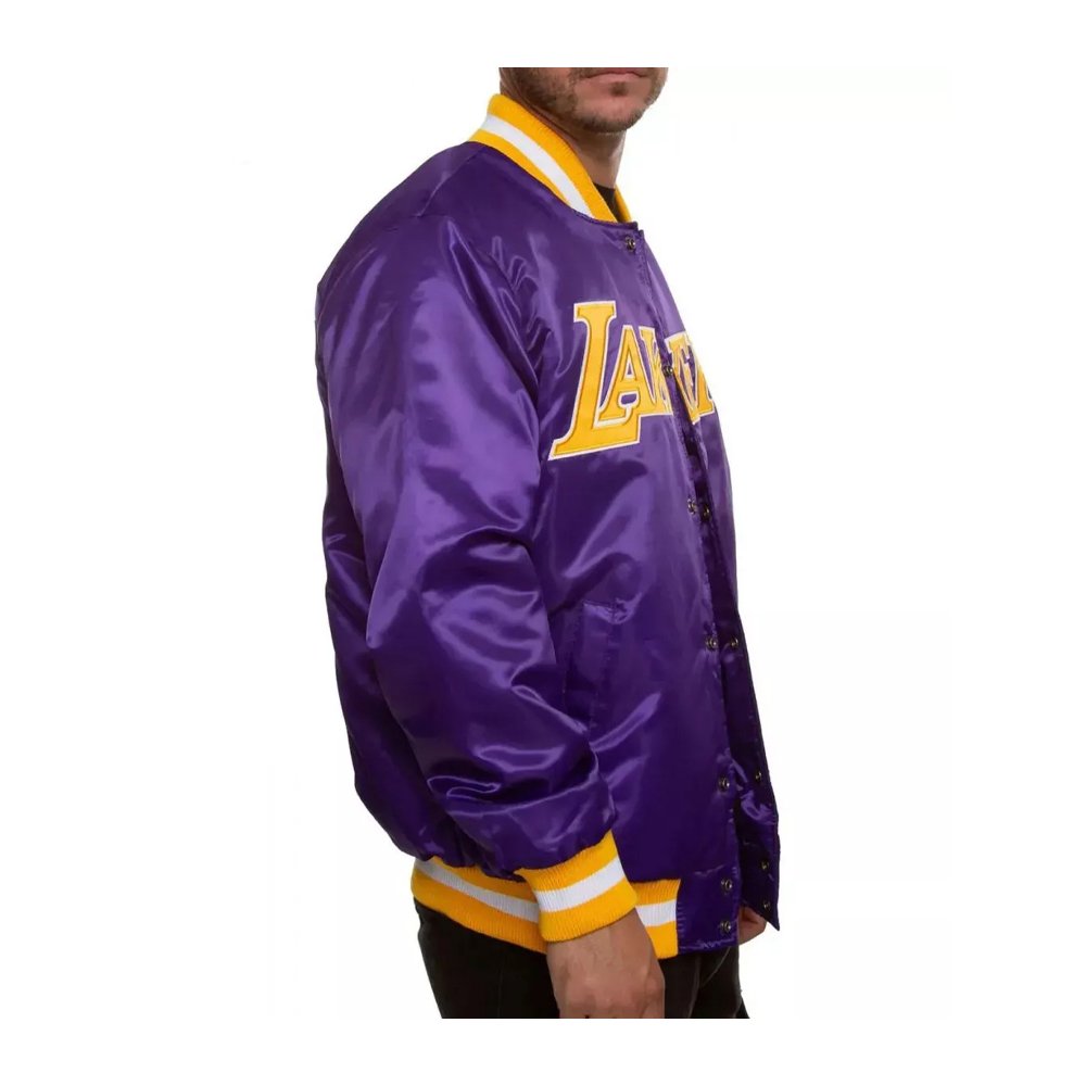 Lakers Purple Yellow Starter Varsity Jacket - Image 3