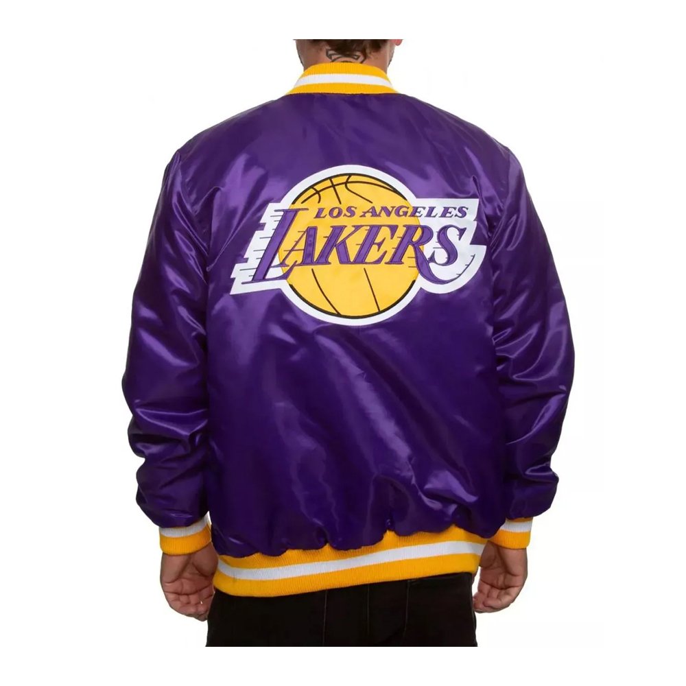 Lakers Purple Yellow Starter Varsity Jacket