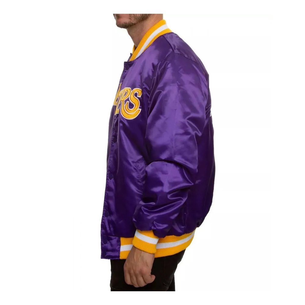 Lakers Purple Yellow Starter Varsity Jacket - Image 2