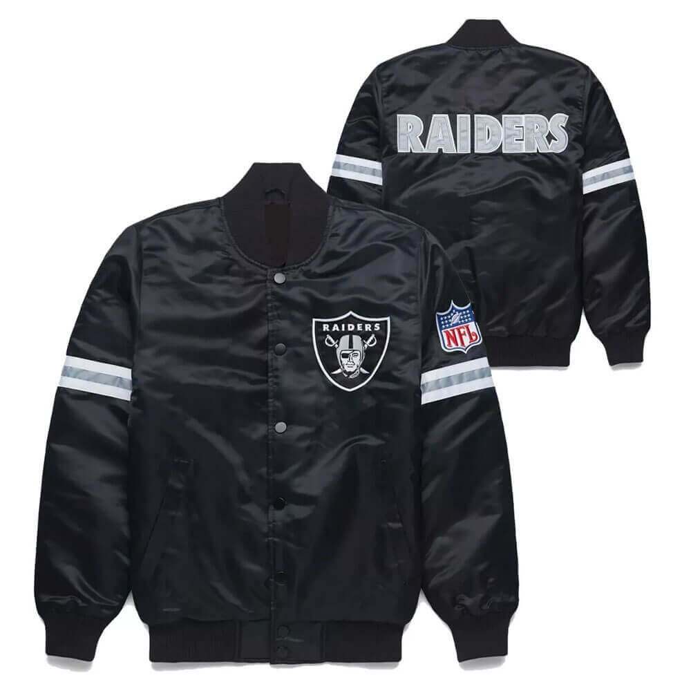 Starter Las Vegas Raiders satin bomber jacket