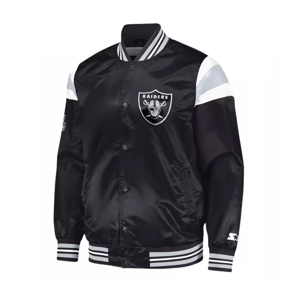 Starter Las Vegas Raiders Satin Varsity Jacket