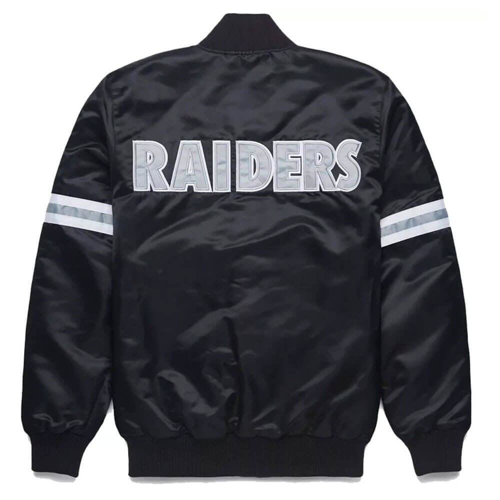 Starter Las Vegas Raiders satin bomber jacket