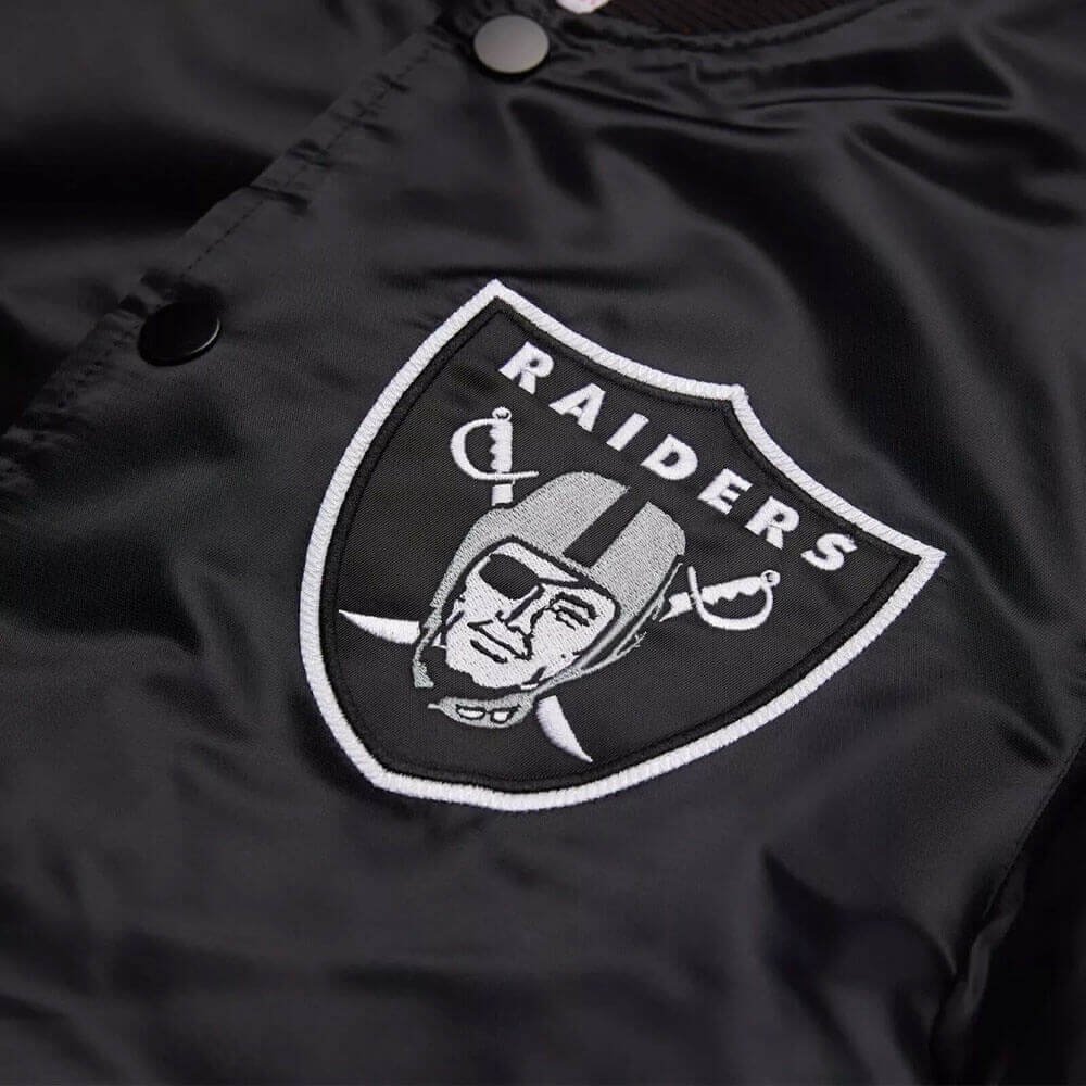 Starter Las Vegas Raiders satin bomber jacket