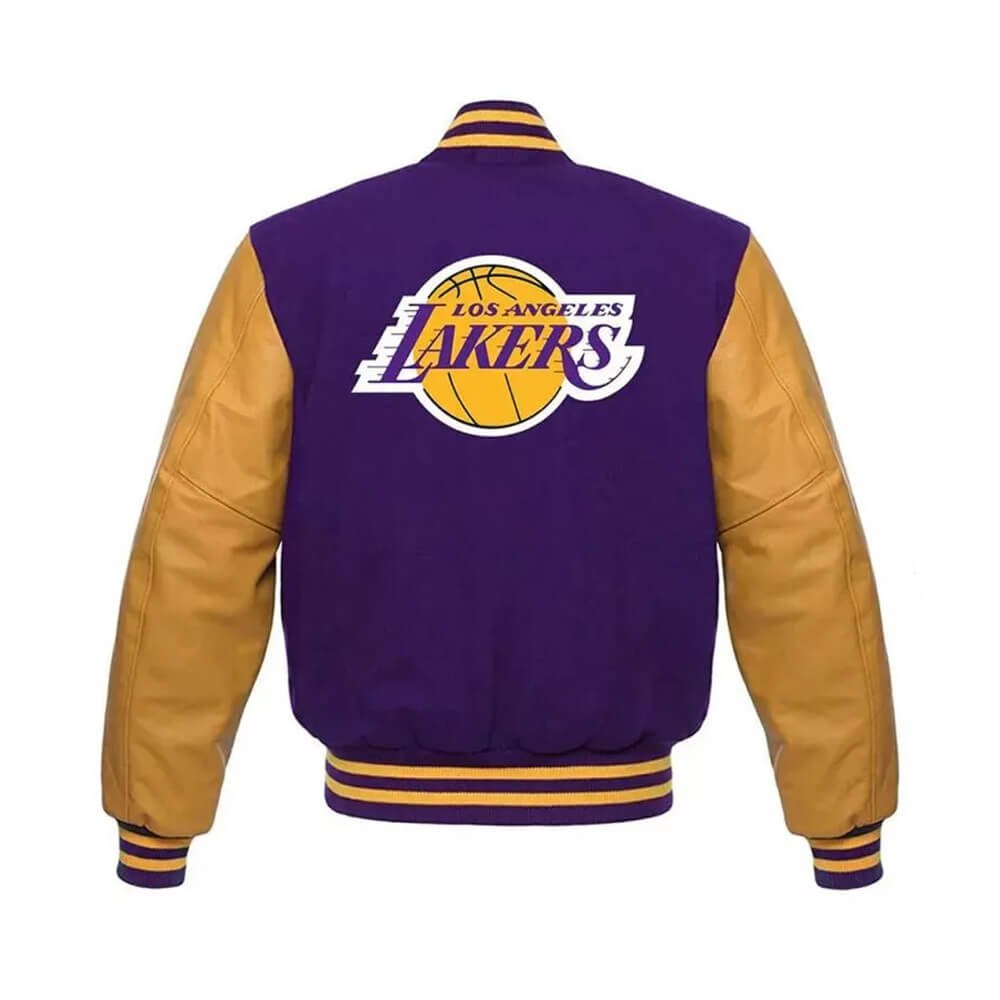 Los Angeles Lakers Purple Yellow Varsity Jacket