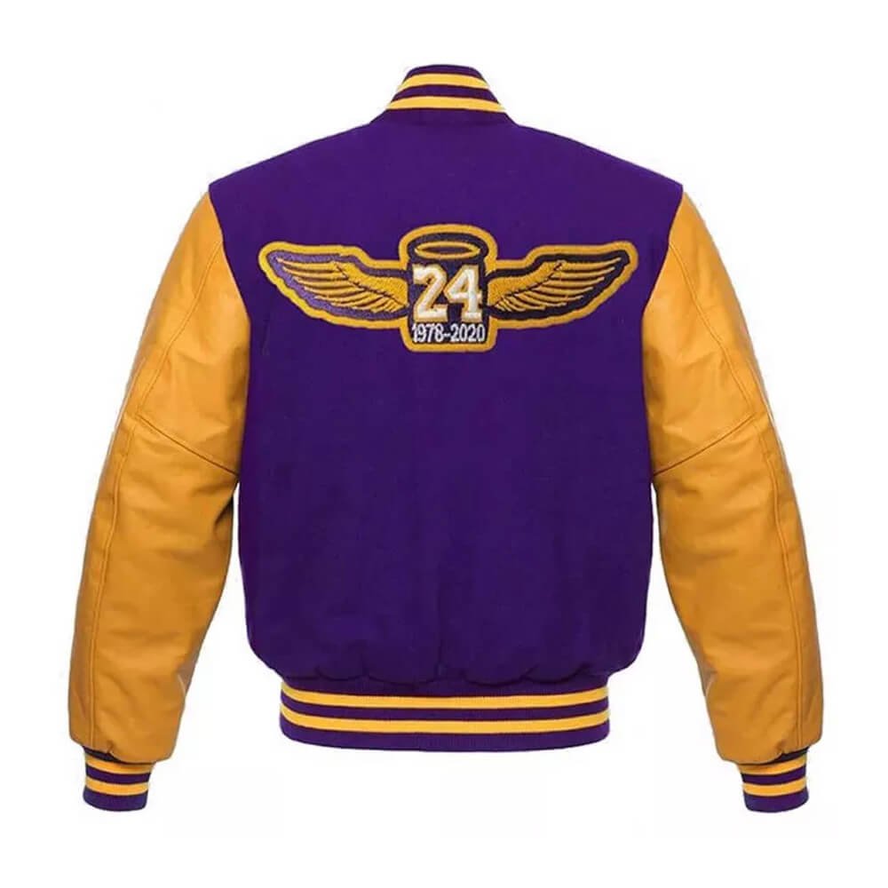 Los Angeles Lakers Purple Yellow Varsity Jacket