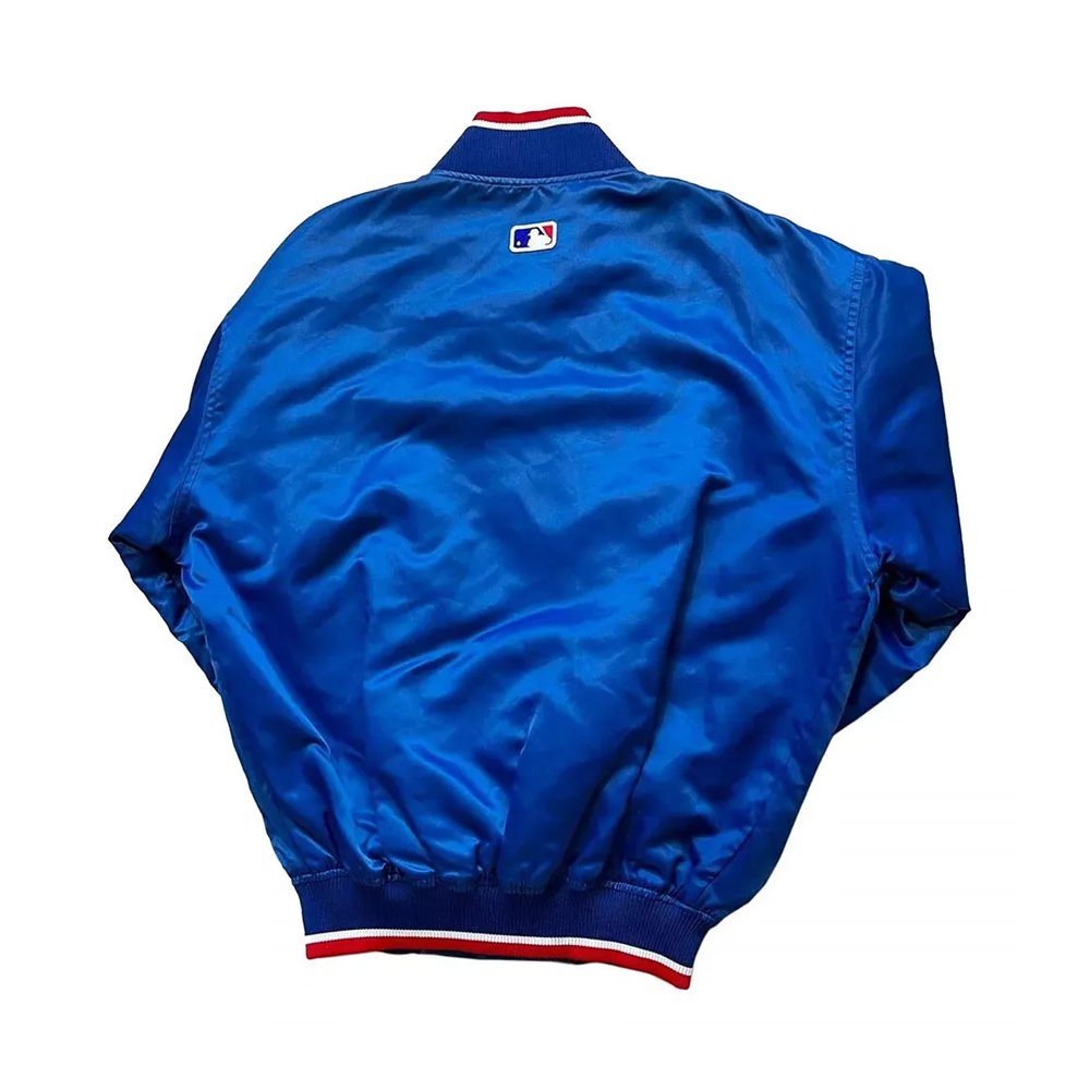 90’s Montreal Expos Blue Satin Jacket