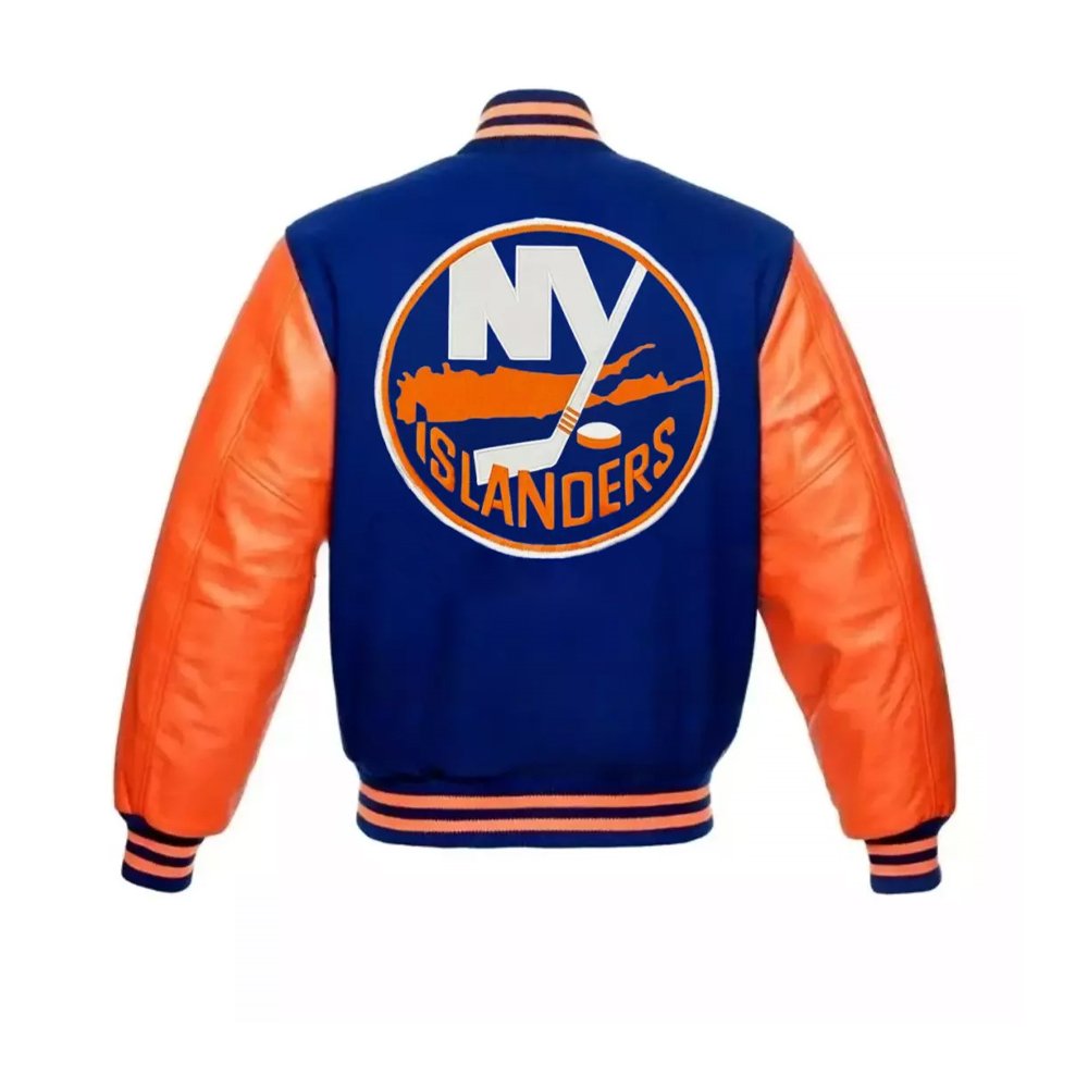 New York Islanders two-tone all-wool varsity jacket