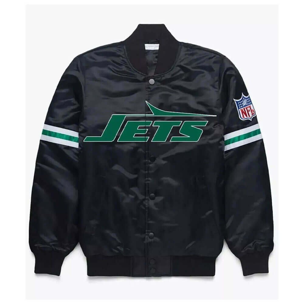 Jets Satin Varsity Jacket