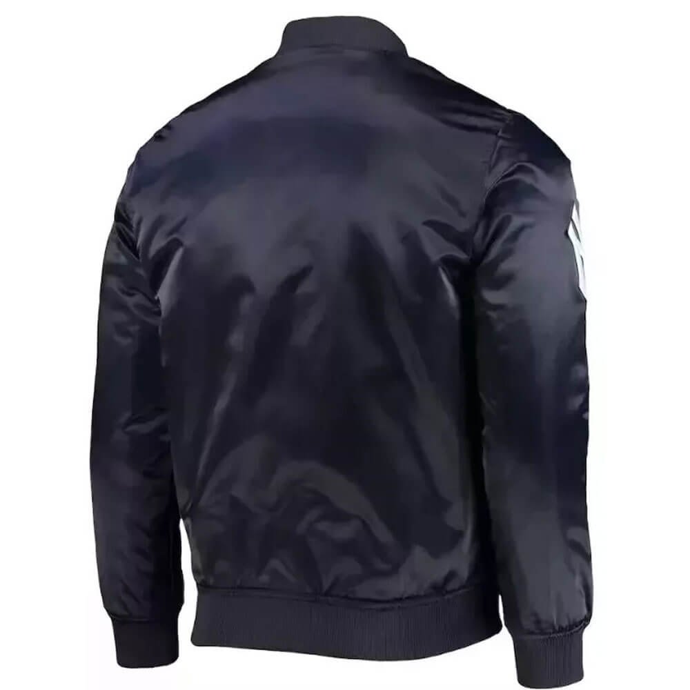 Men’s NY Sharks Leather Varsity Jacket