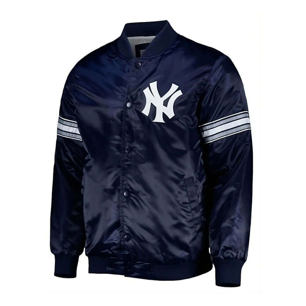 Men's Yankees Blue Satin Jacket