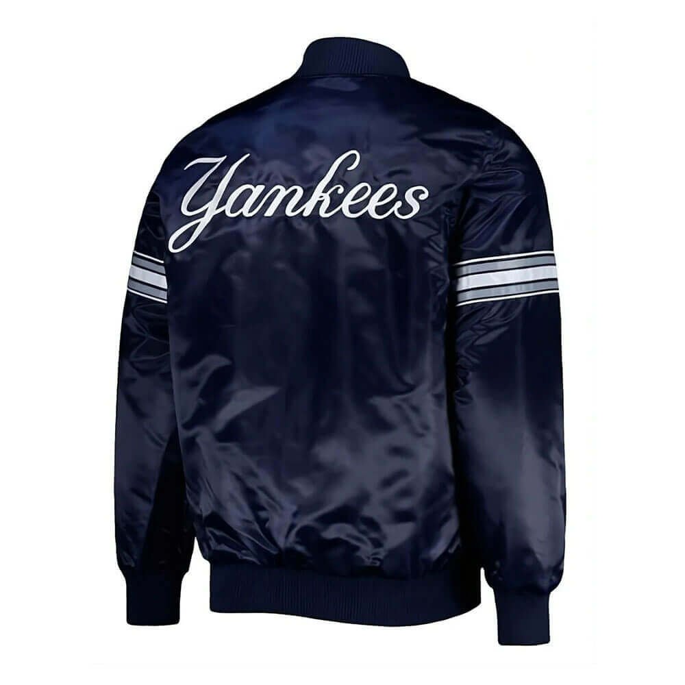 Men's Yankees Blue Satin Jacket