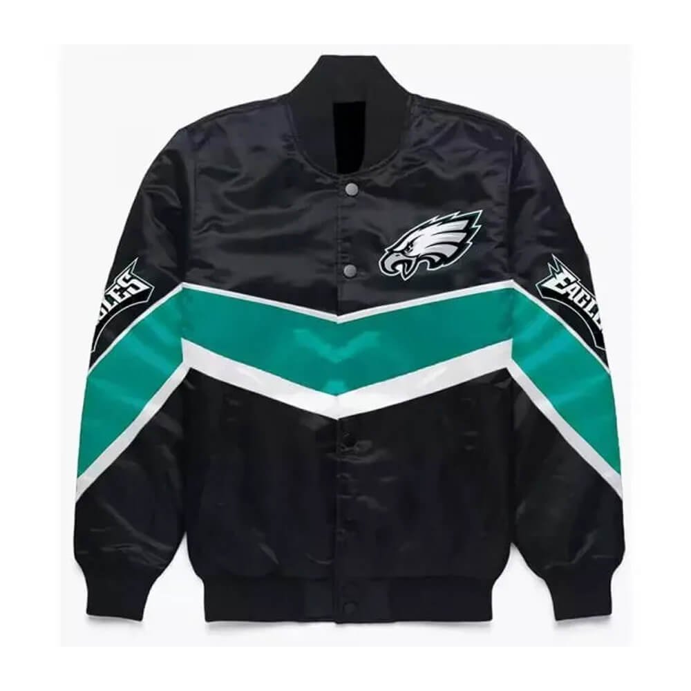 Starter Eagles Satin Varsity Jacket