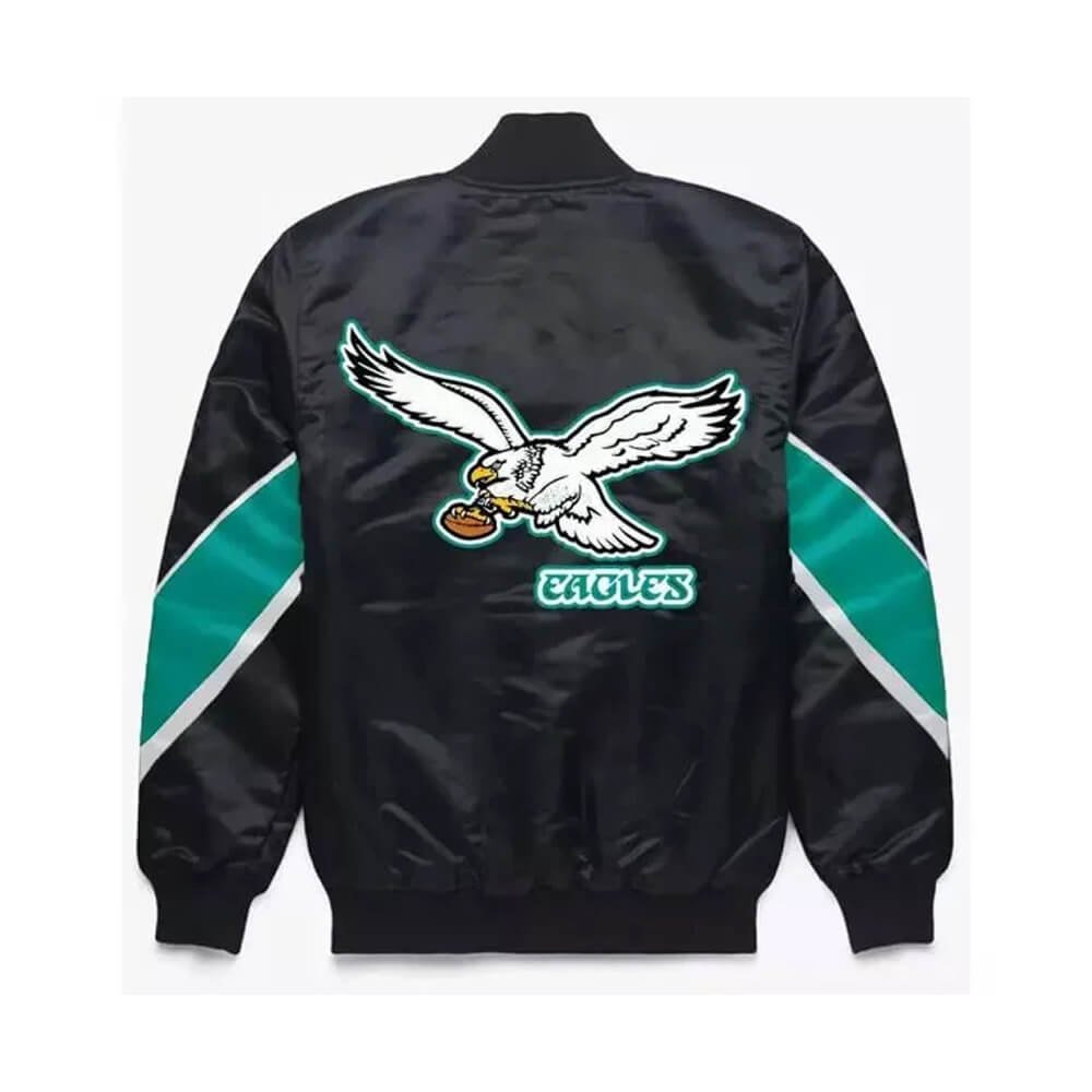 Starter Eagles Satin Varsity Jacket