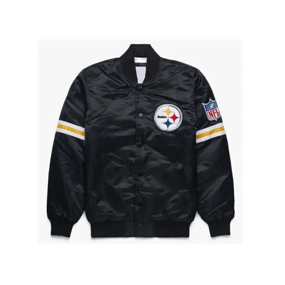 Pittsburgh Steelers Starter Legacy Satin Varsity Jacket
