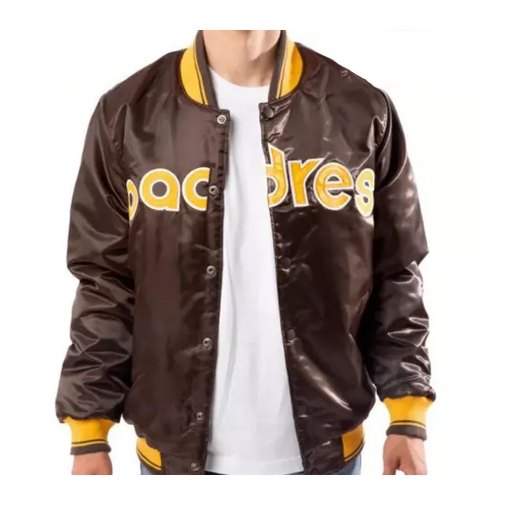 San Diego Padres Bomber Brown Jacket