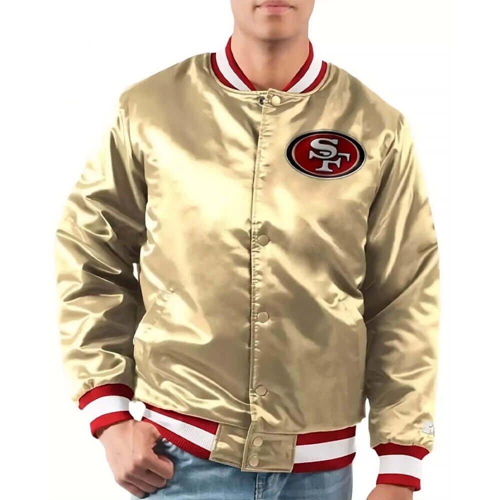 49ers Ace Gold Satin Jacket – San Francisco