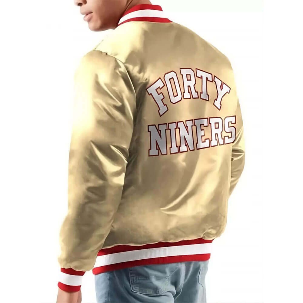 49ers Ace Gold Satin Jacket – San Francisco