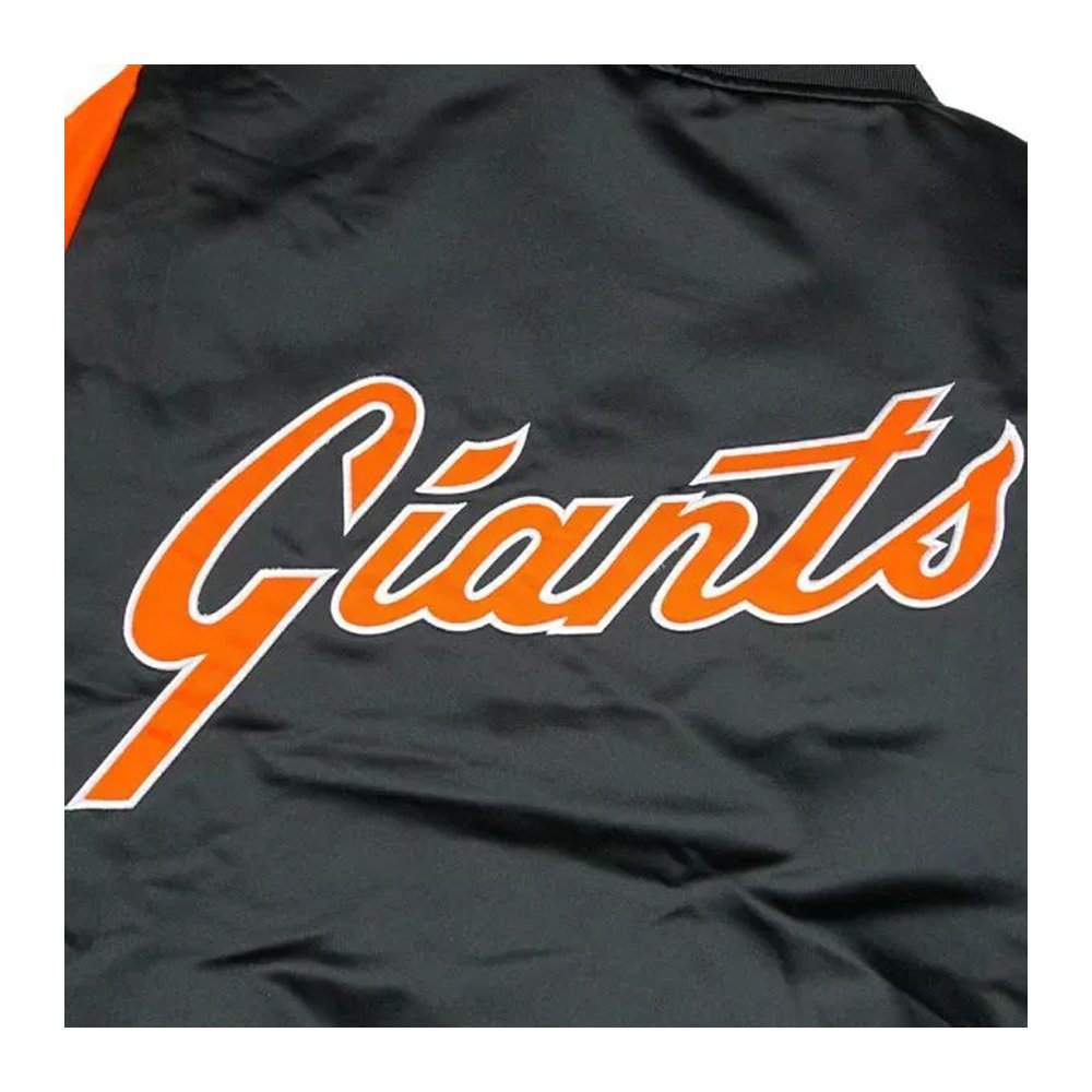 Giants Black Satin Jacket - Image 2