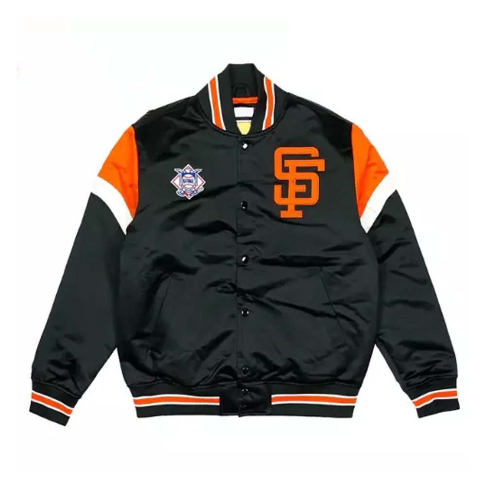 Giants Black Satin Jacket