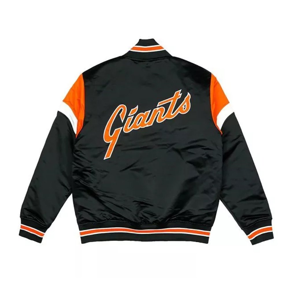 Giants Black Satin Jacket