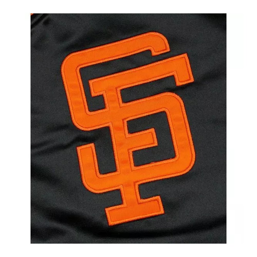 Giants Black Satin Jacket - Image 4