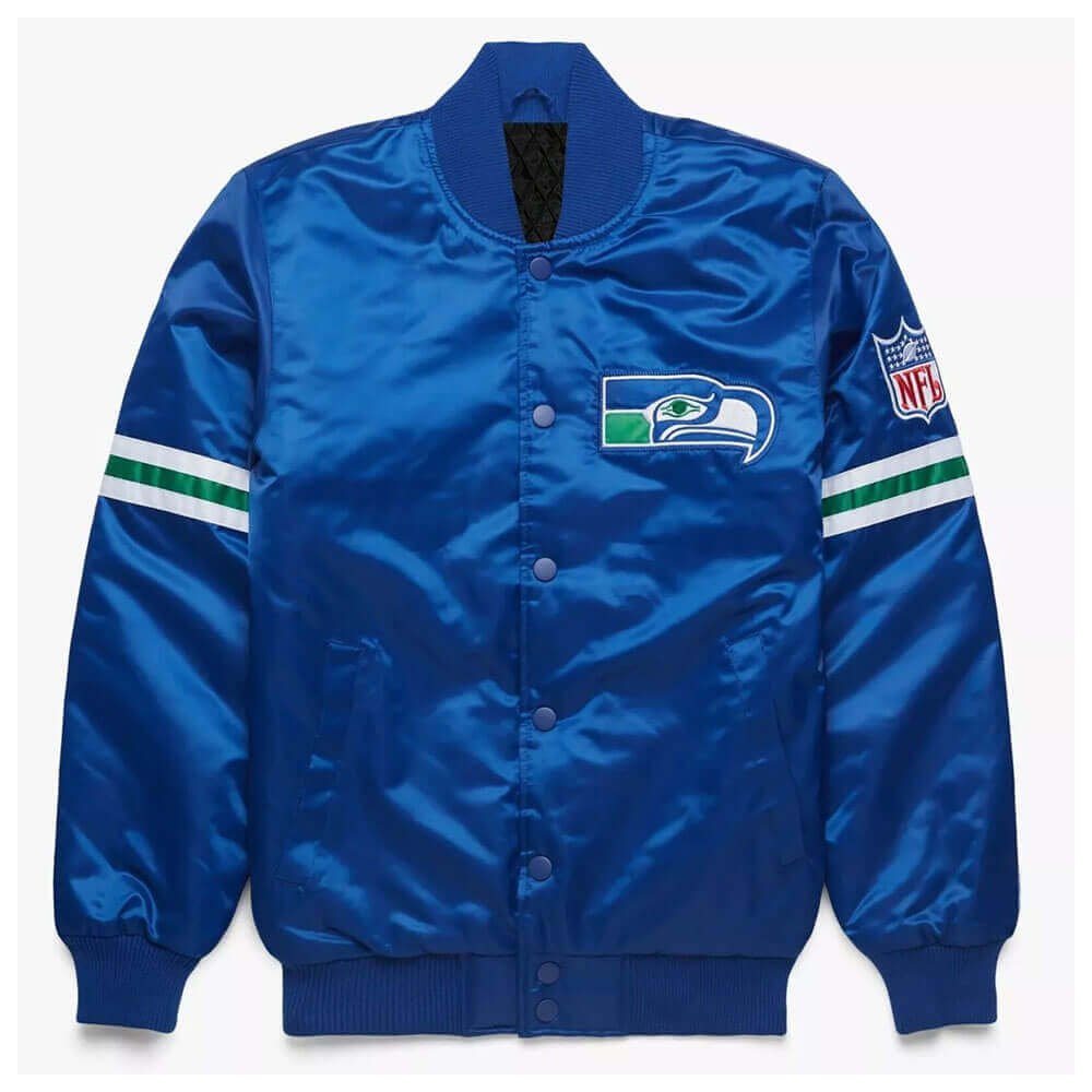 Seattle Seahawks Satin Varsity Jacket