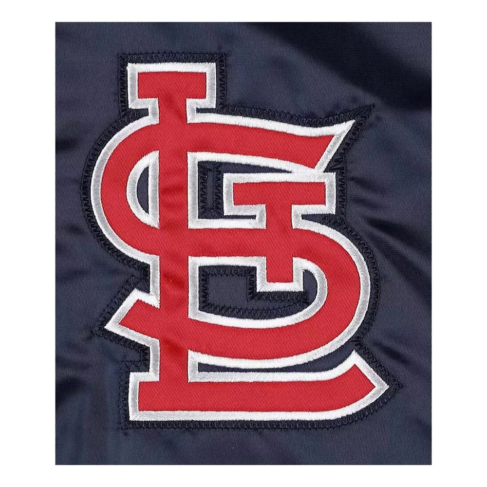 Cardinals Navy Satin Varsity Jacket