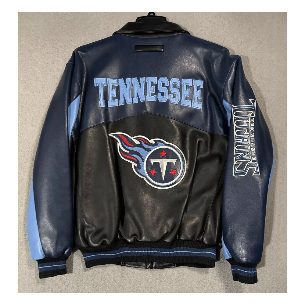 Banks Tennessee Titans leather varsity jacket
