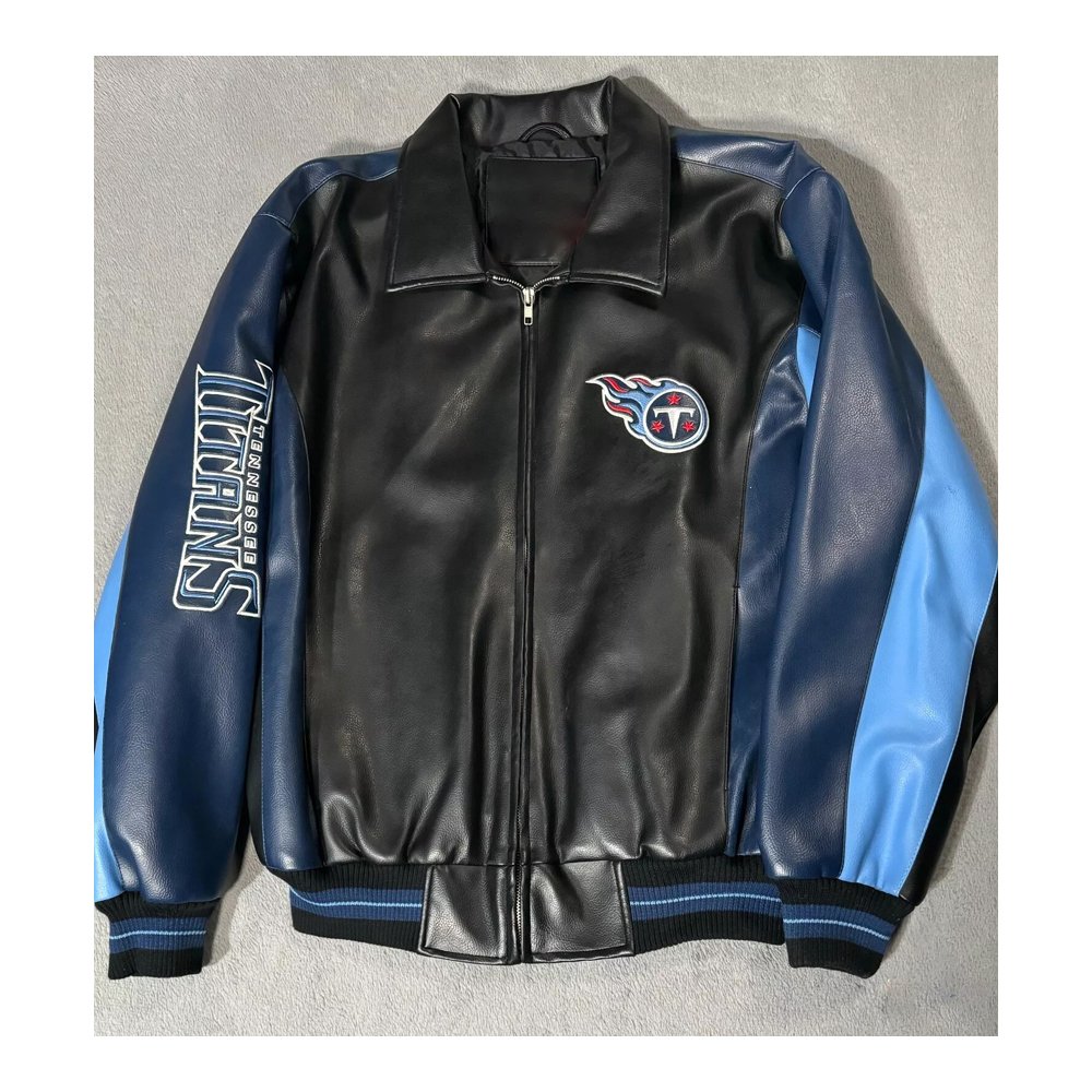 Banks Tennessee Titans leather varsity jacket