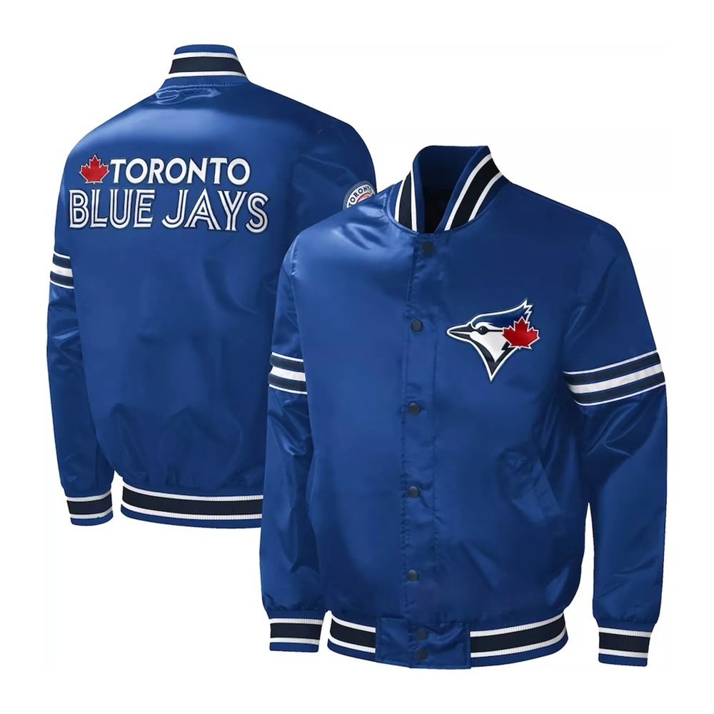Blue Jays Royal Satin Varsity Jacket
