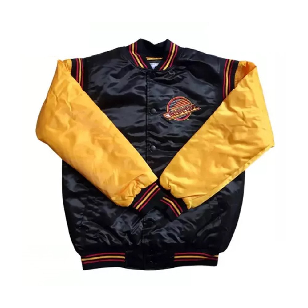 Vancouver Canucks Satin Starter Varsity Jacket