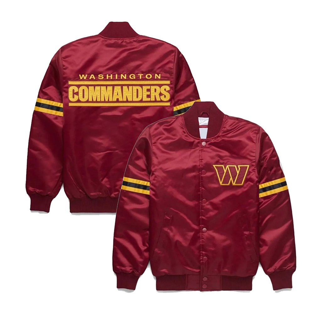 Men’s Starter Washington Commanders Varsity Jacket - Image 3
